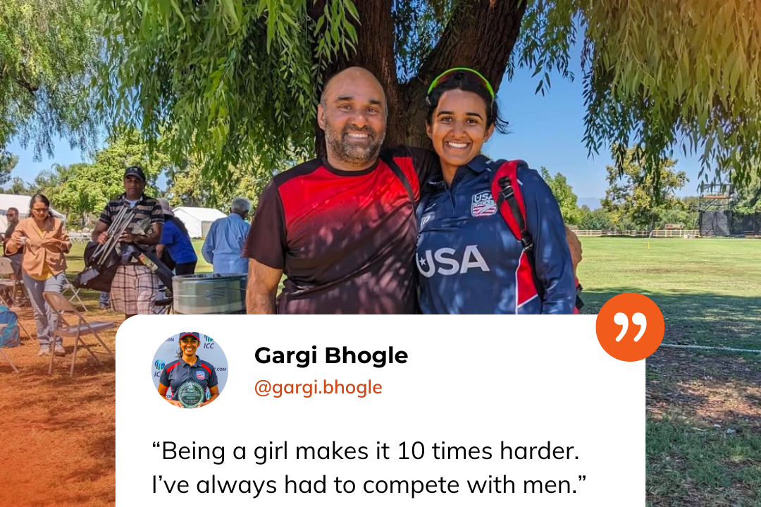 Gargi Bholge Los Angeles Cricket Post